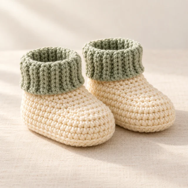 Baby booties crochet design inspiration