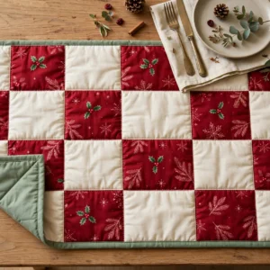 Quilted Christmas Table Runner — 3 Lengths